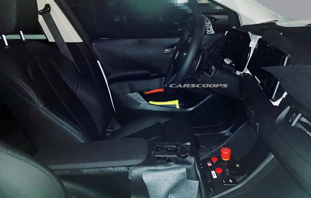 BMW 2 Series Active Tourer Snow Test Spyshot interior