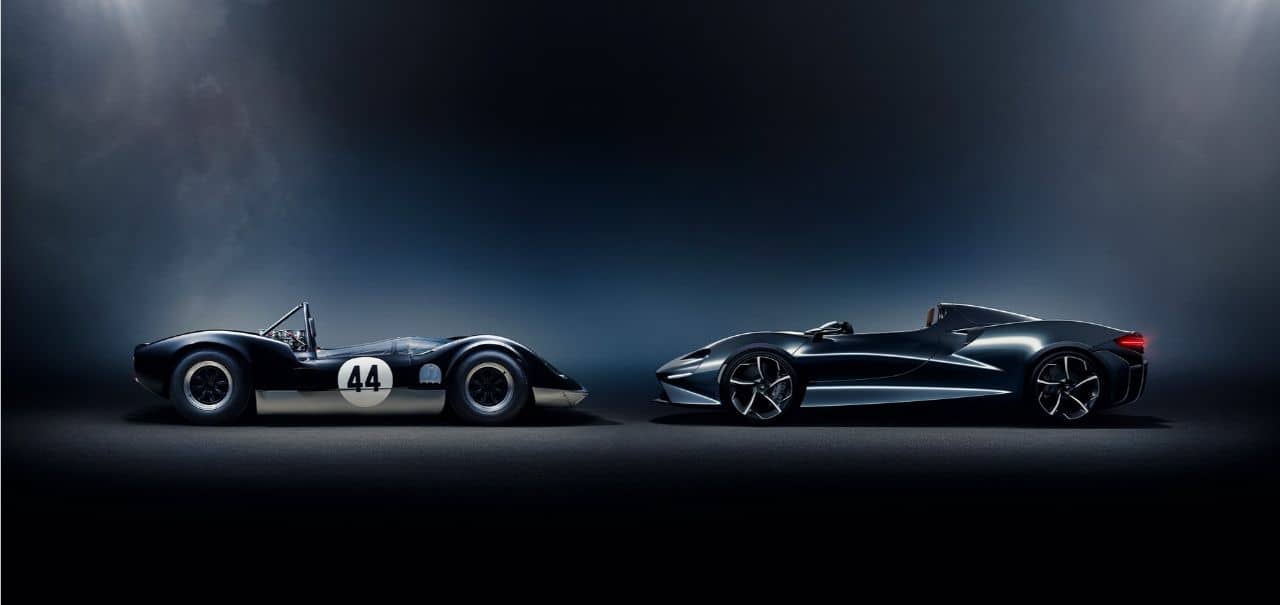 McLaren M1A and ELVA side