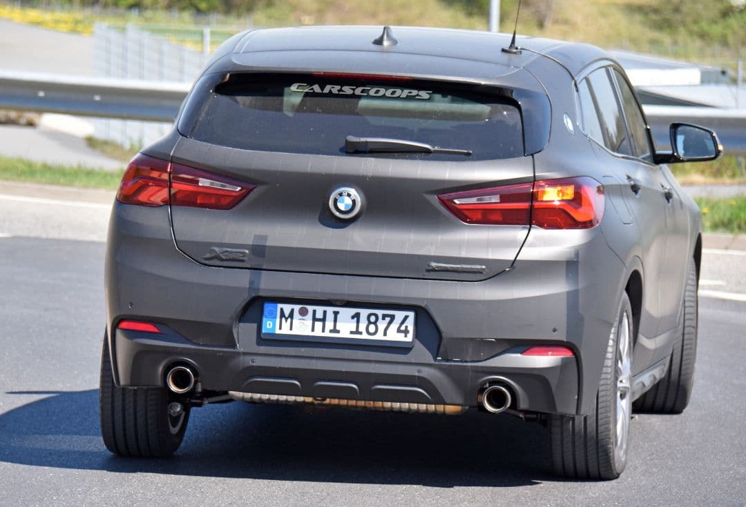 BMW X2 Facelift spyshot rear
