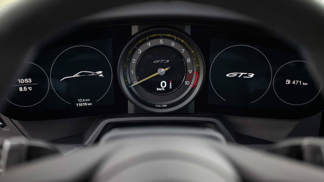 Porsche 911 GT3 type 992 Prototype Instrument