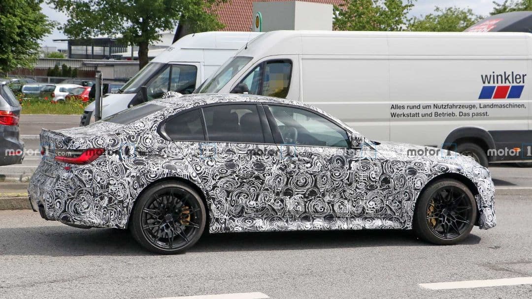 BMW G80 M3 CS spyshot side