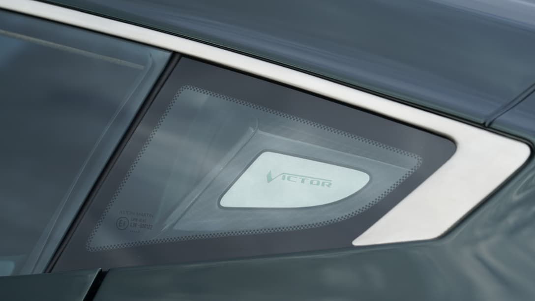 Aston Martin Victor rear quarter window