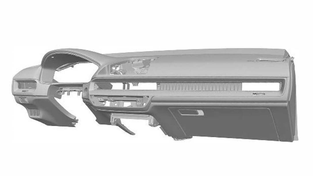 Honda Civic Hatchback 11th Gen Dashboard Patent Image