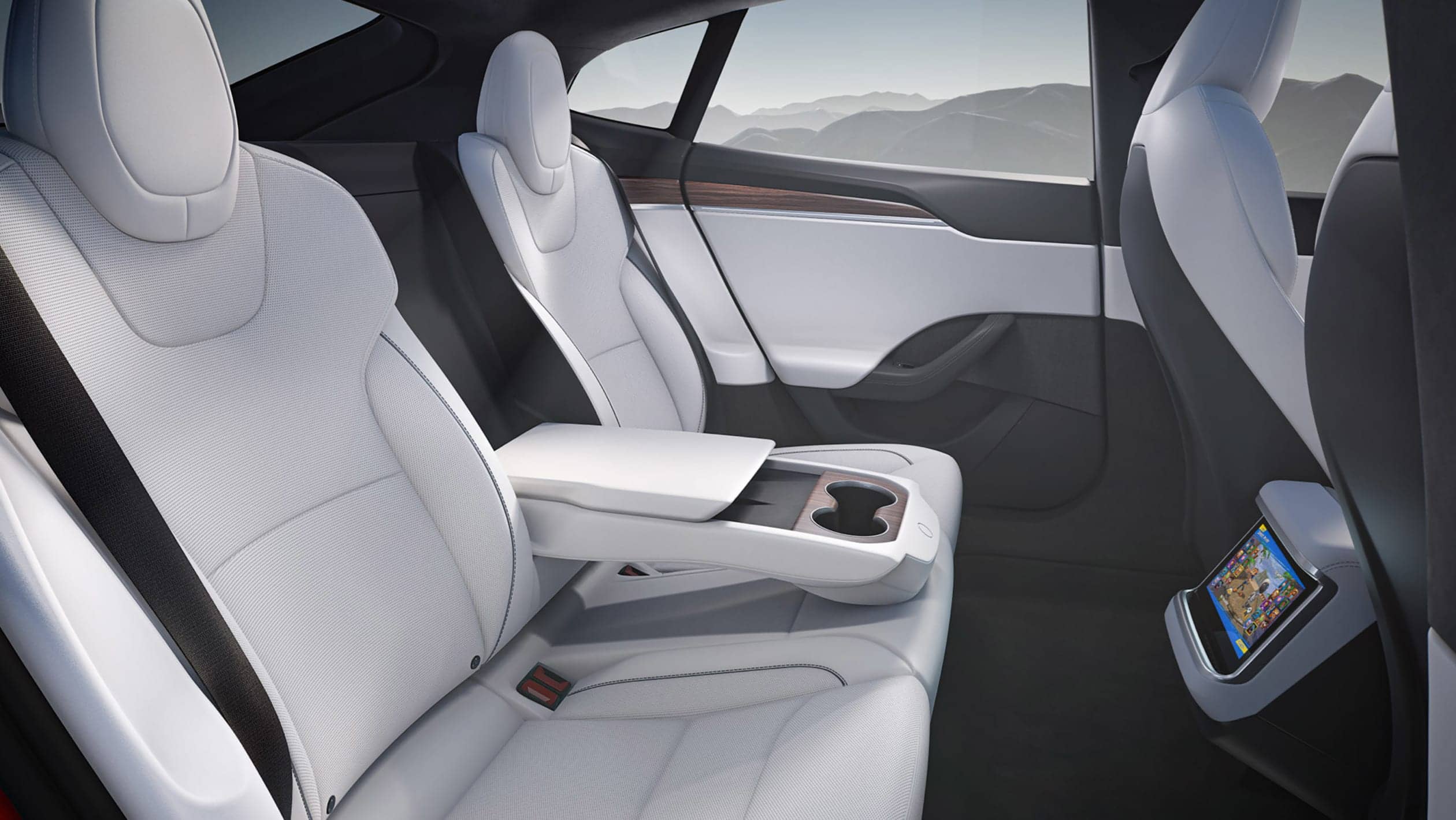 Tesla Model S 2021 Facelift Rear seats