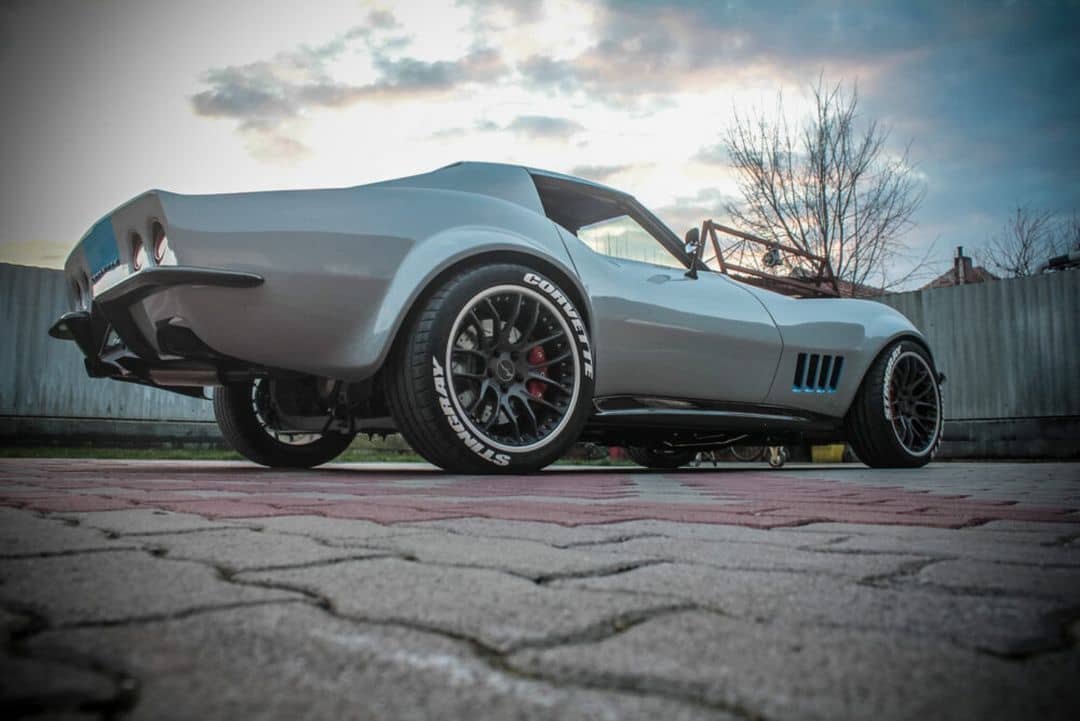 Corvette C3 C6 Hybrid Restomod Rear Side