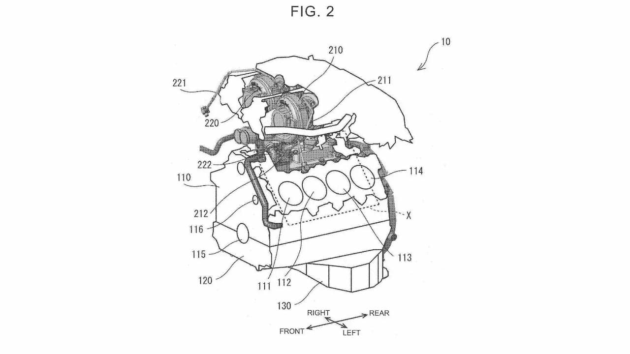 Toyota New V8 Twin Turbo Patent Image
