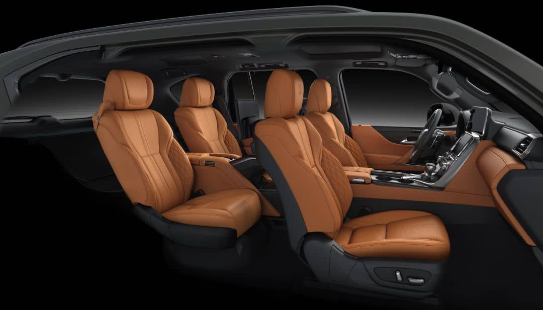 Lexus LX 2022 Four Seater layout