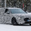 Audi A4 Avant 6th Gen Snow test Spyshot Front three quarter