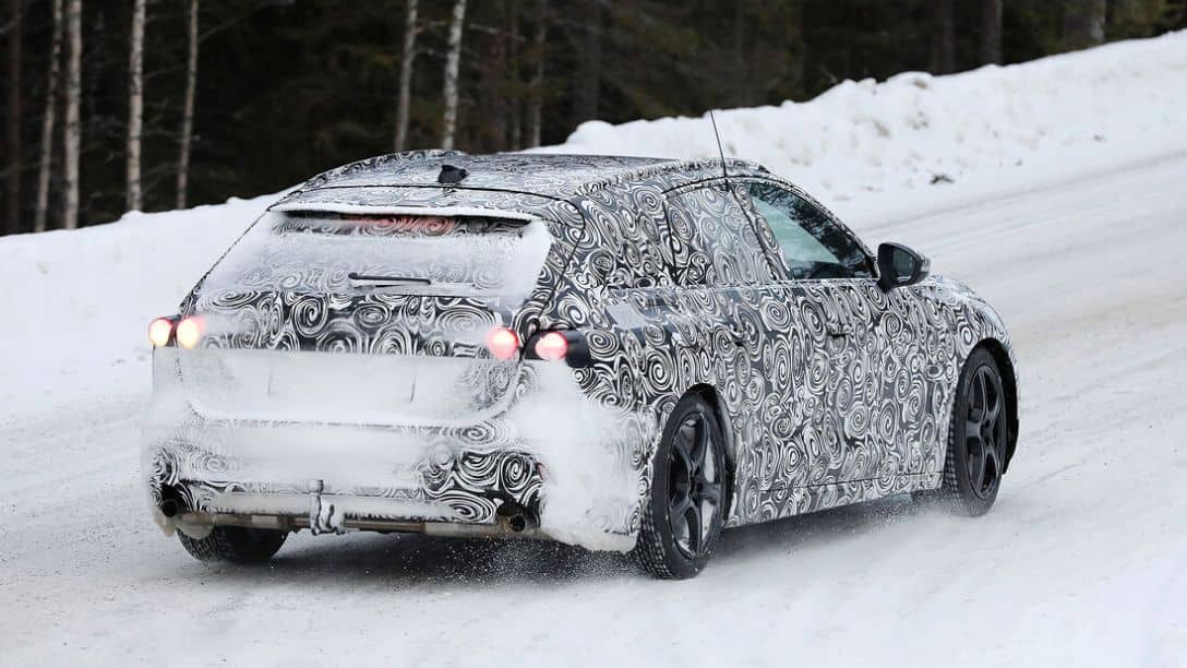 Audi A4 Avant 6th Gen Snow test Spyshot Rear