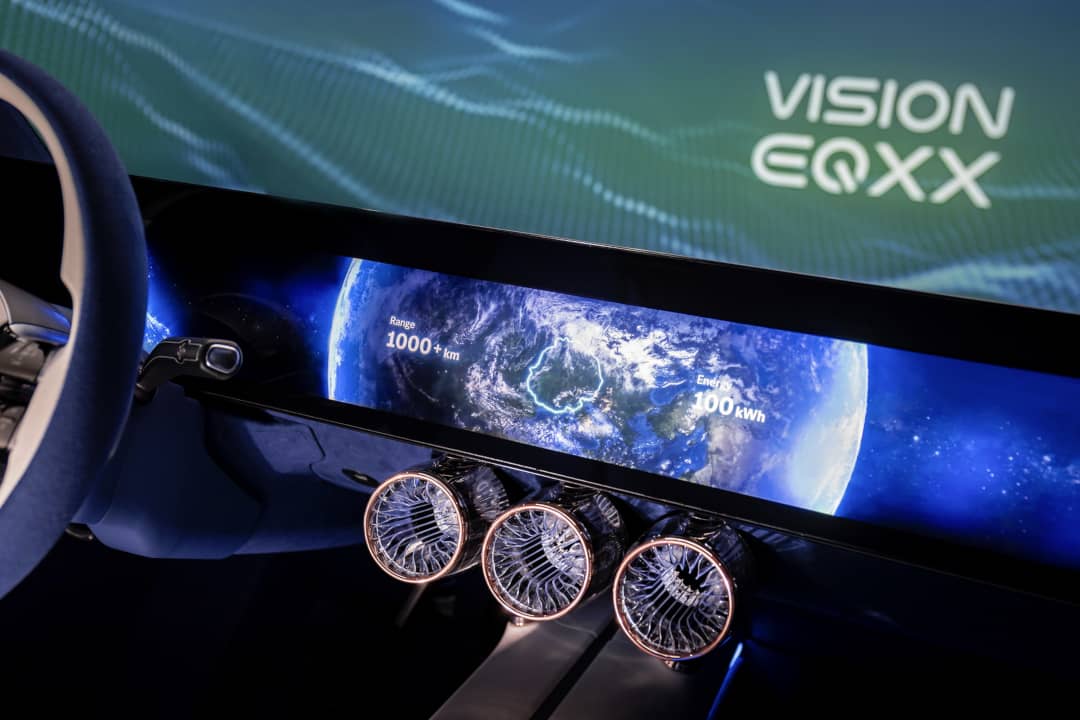 Mercedes Benz Vision EQXX Display