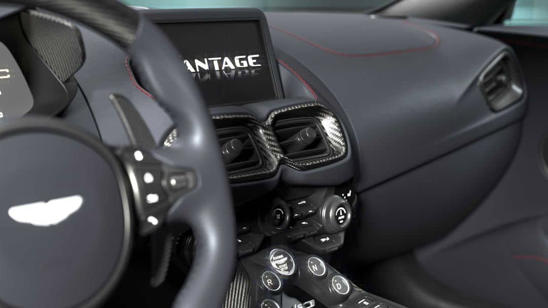 Aston Martin V12 Vantage Center console