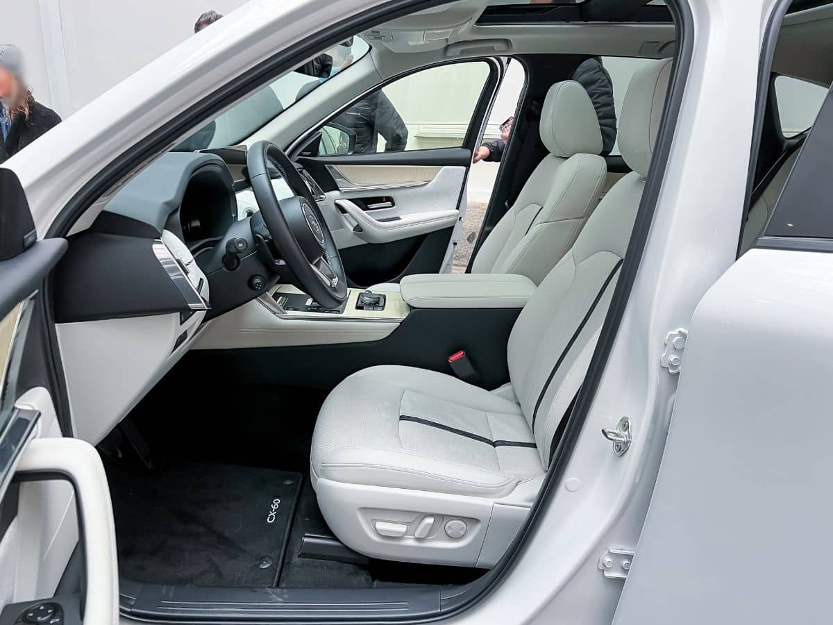 Mazda CX-60 Unveiled Front seat