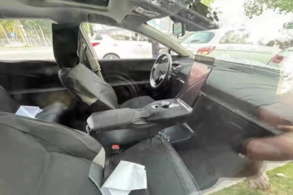 Toyota bZ Sedan Spyshot Interior