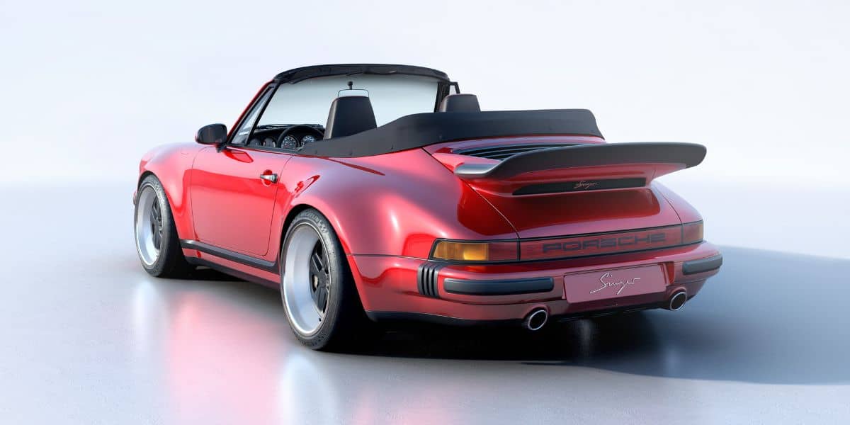 Singer Turbo Study Cabriolet Rear Roof open