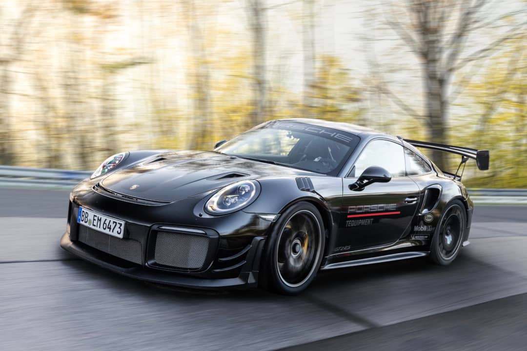 Porsche 911 GT2 RS with Manthey Performance Kit Front three quarter