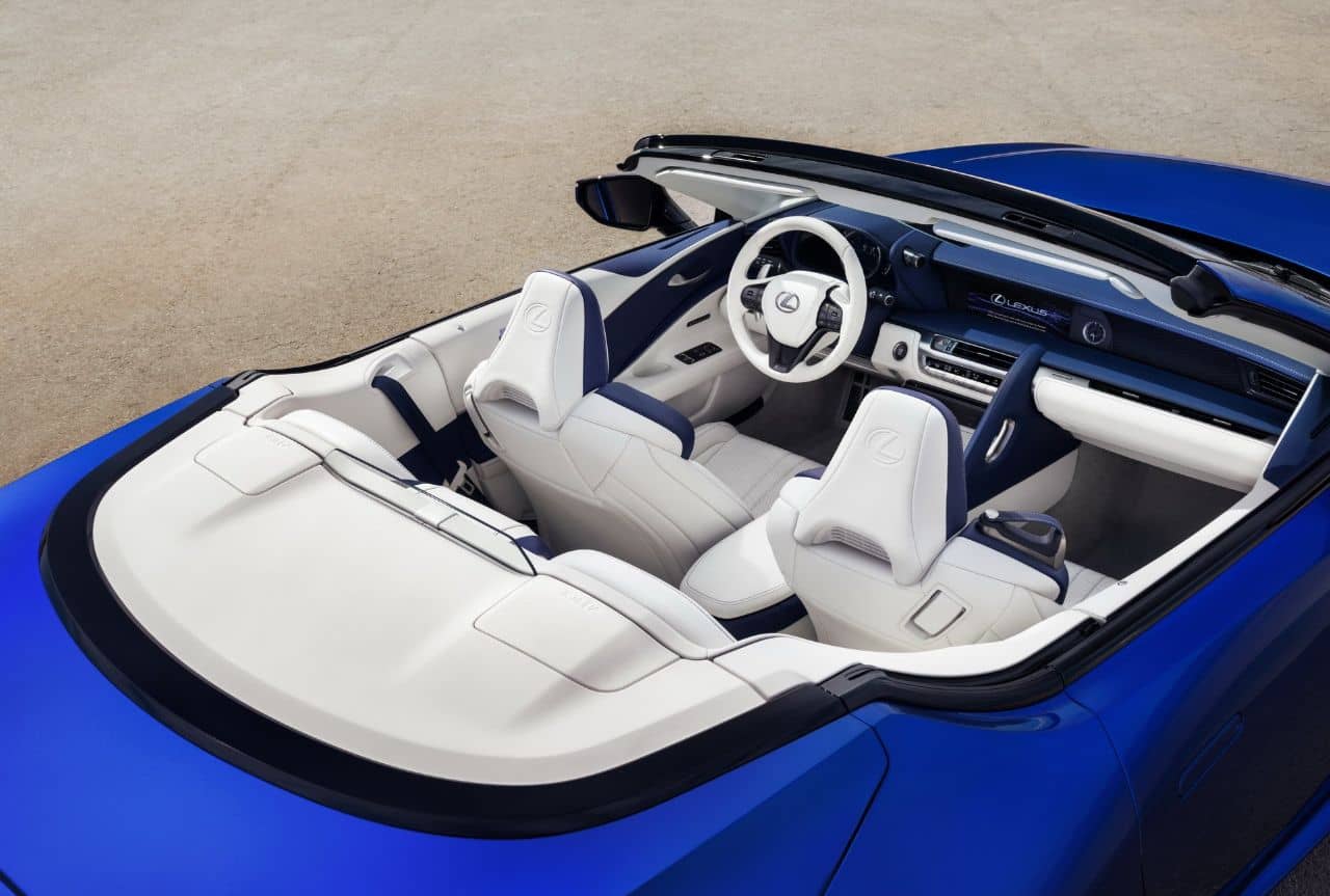 Lexus LC500 Convertible interior