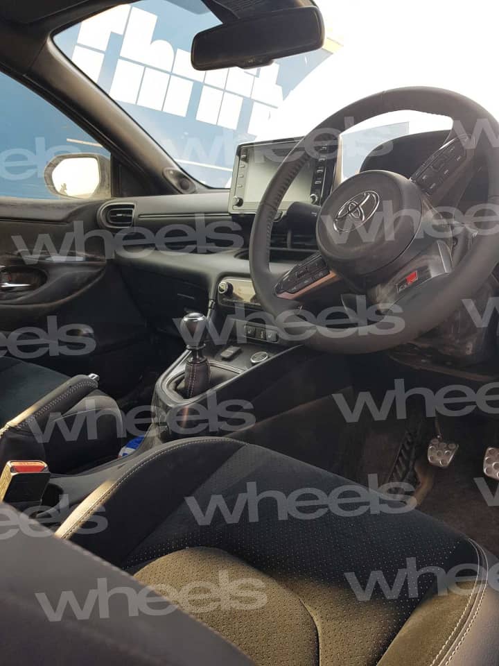 Toyota Yaris GR-4 spyshot camoless interior