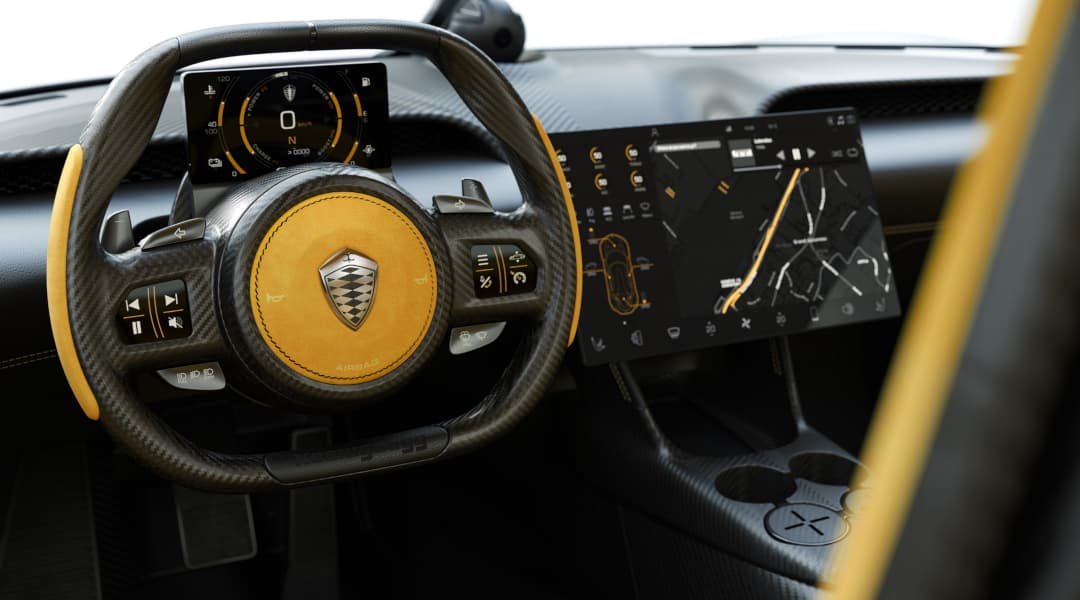 Koenigsegg Gemera cockpit