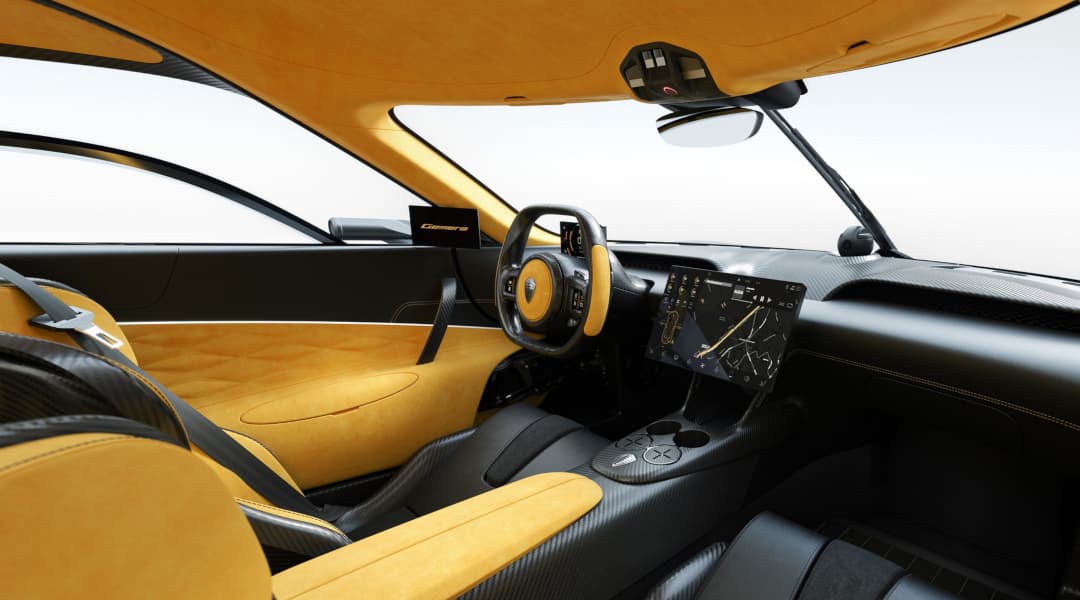 Koenigsegg Gemera dashboard