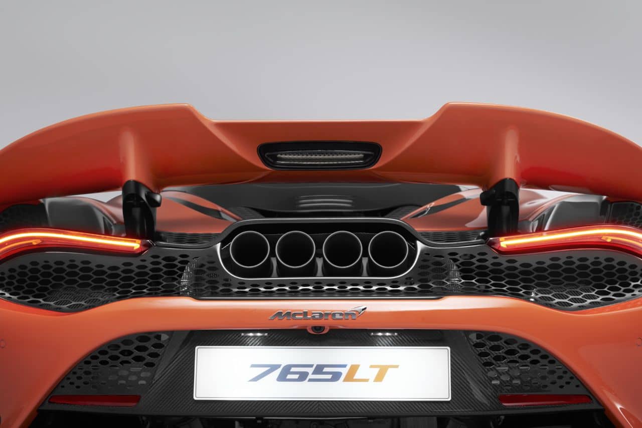 McLaren 765LT exhaust
