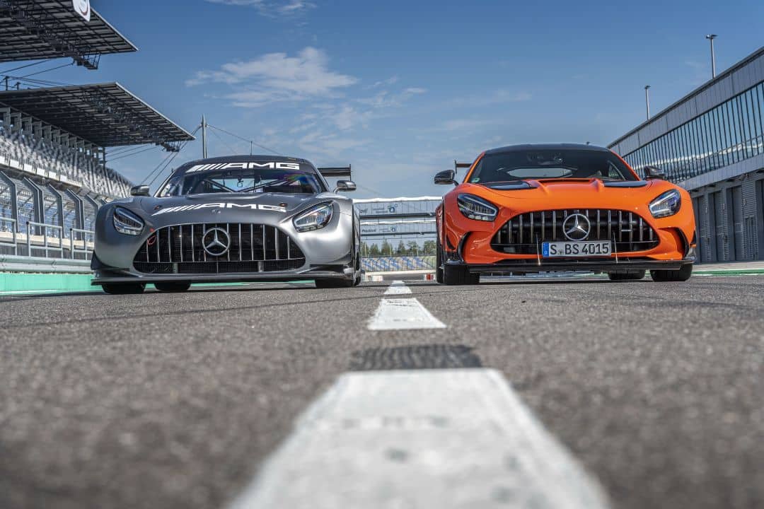 Mercedes AMG Black Series and AMG GT3 Front