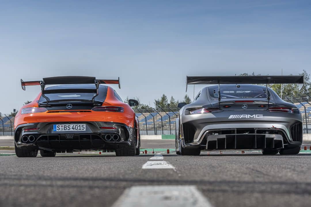 Mercedes AMG Black Series and AMG GT3 Rear