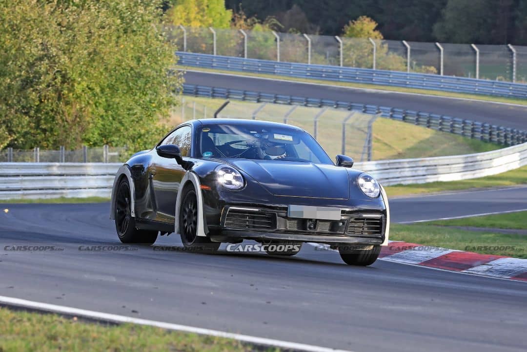 Porsche 911 Safari Spyshot at Nurburgring Front