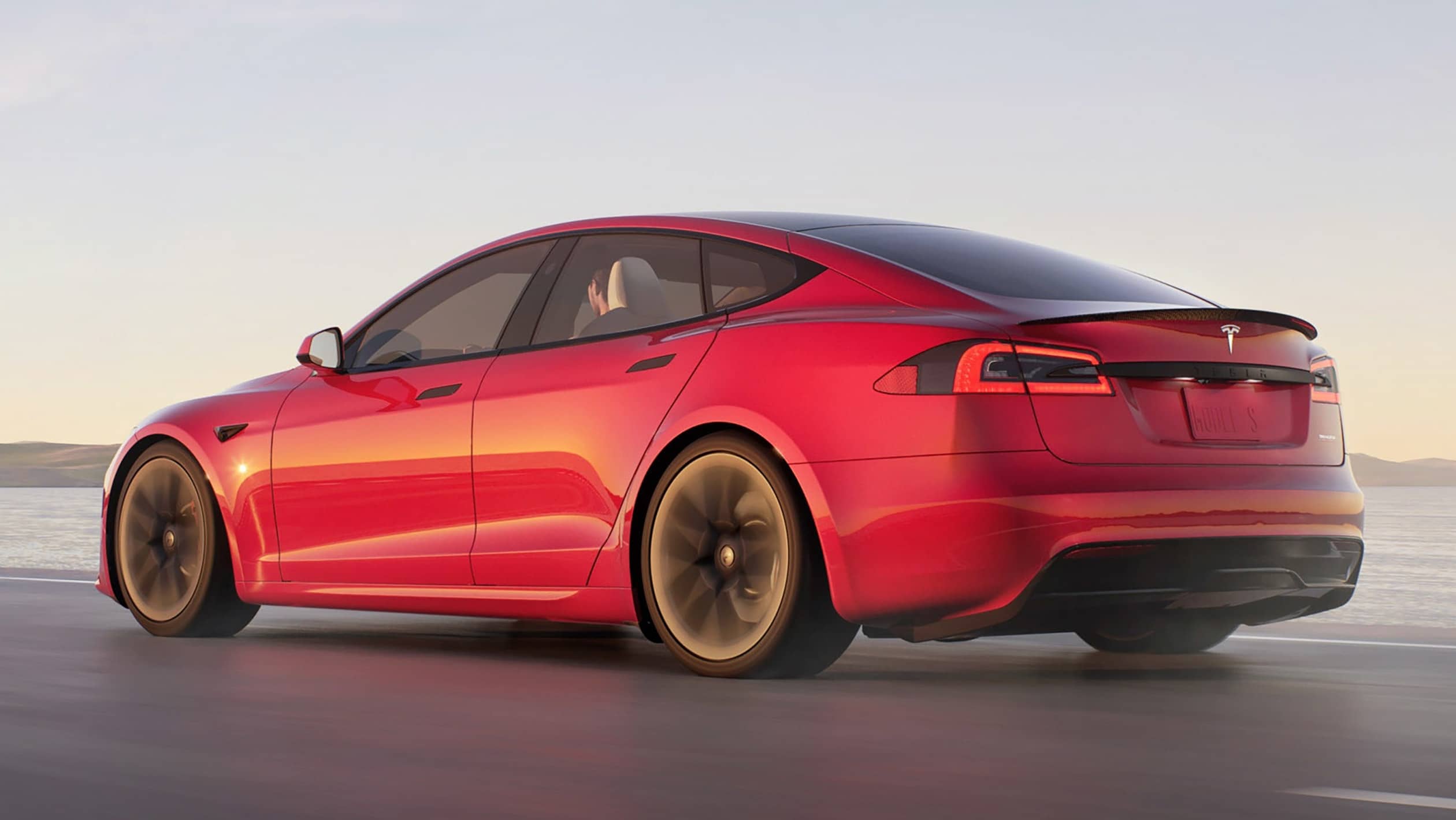Tesla Model S 2021 Facelift Rear