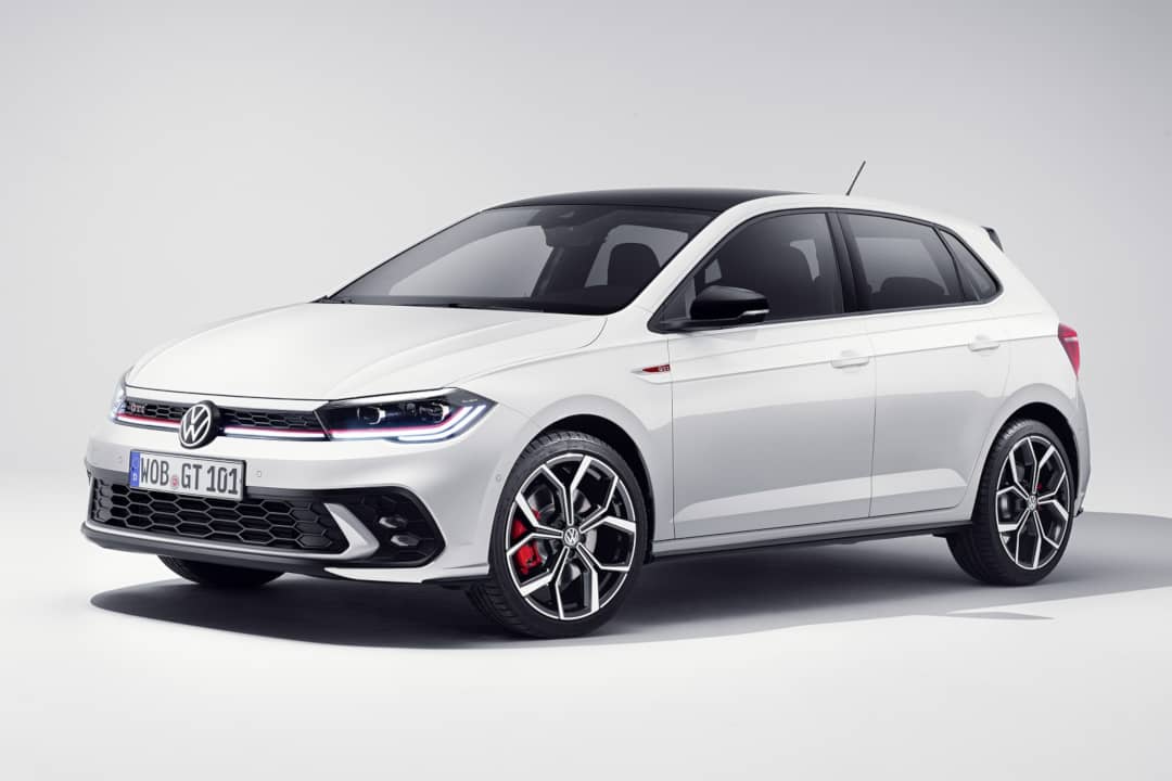 VW Polo GTI Facelift 2021 Front three quarter