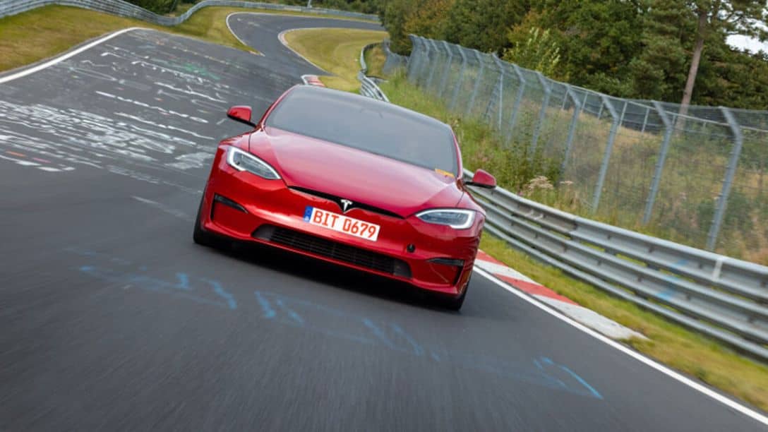 Tesla Model S Plaid at Nürburgring