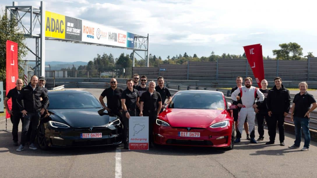 Tesla Model S Plaid at Nürburgring