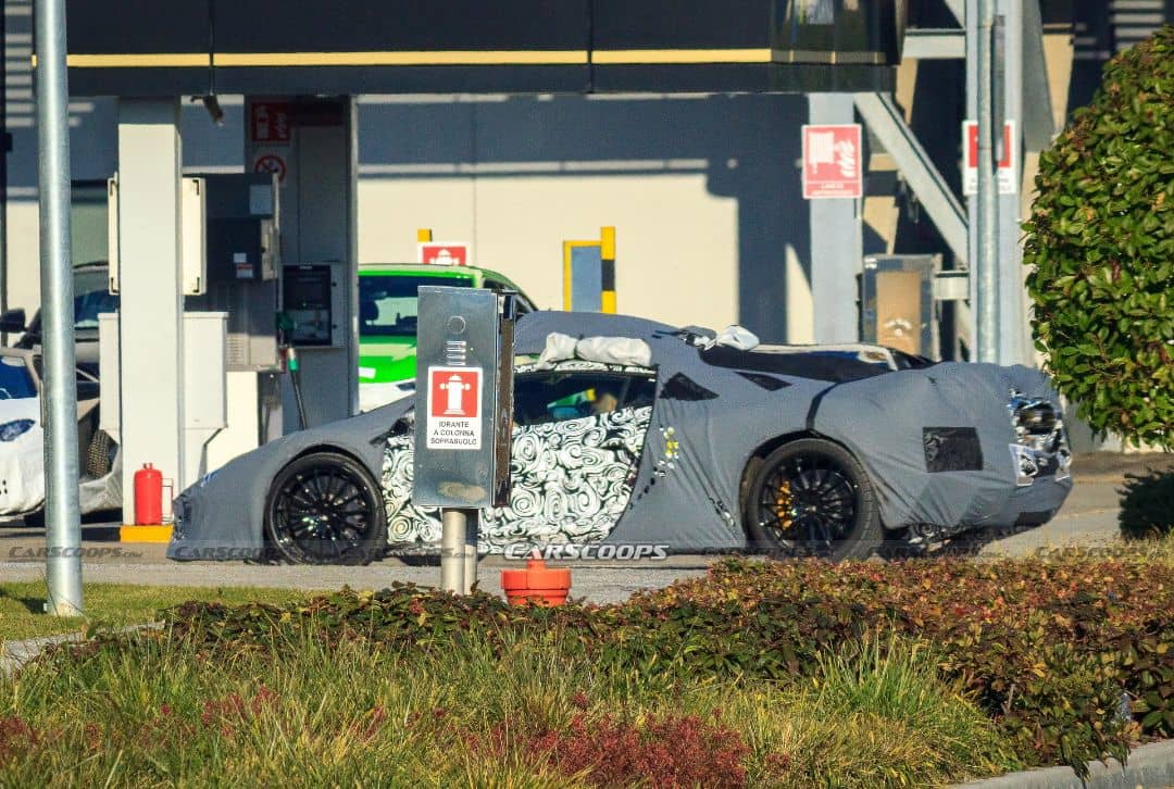 Lamborghini New V12 Super Car Spyshot