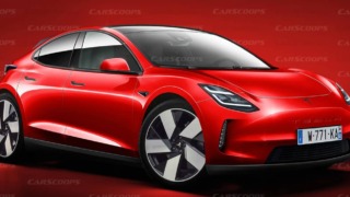 Tesla Compact Hatchback EV rendering