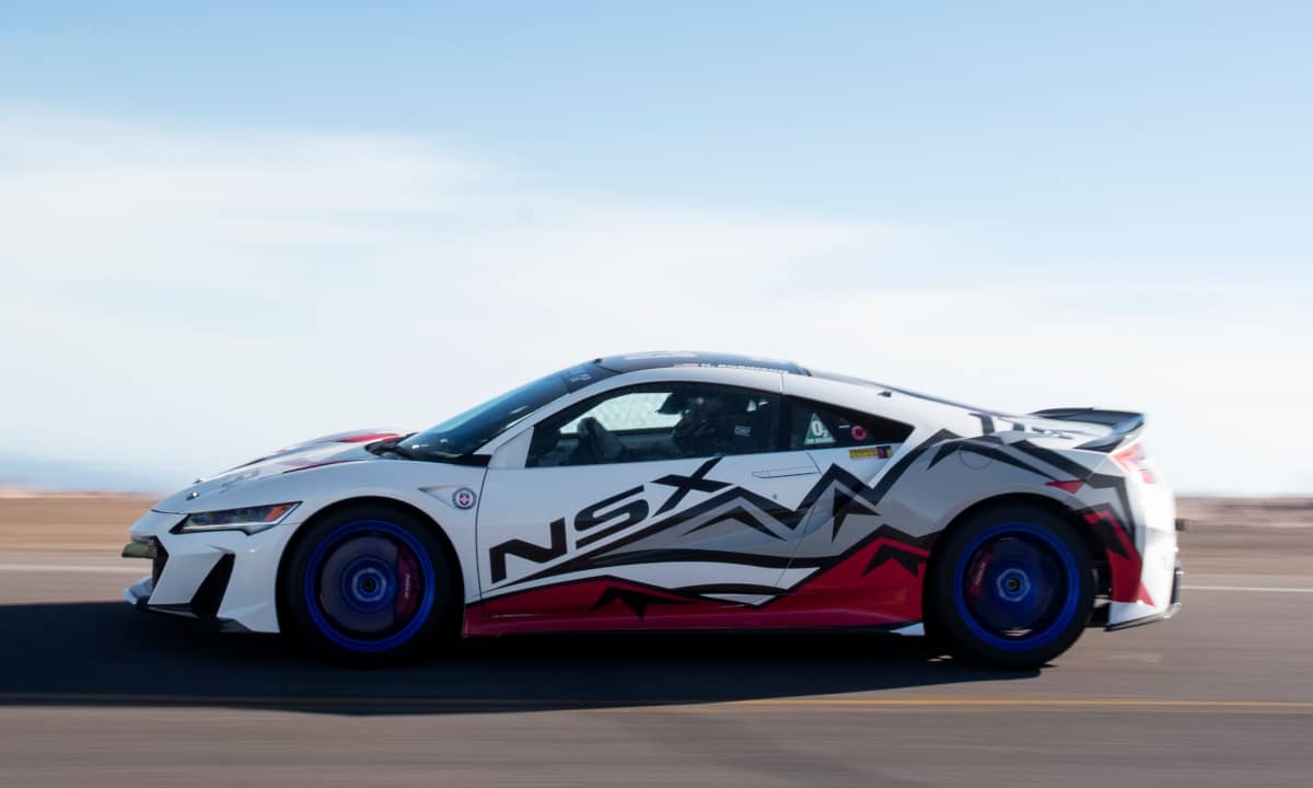 Pikes Peak 2022 Test Acura NSX Type S Side