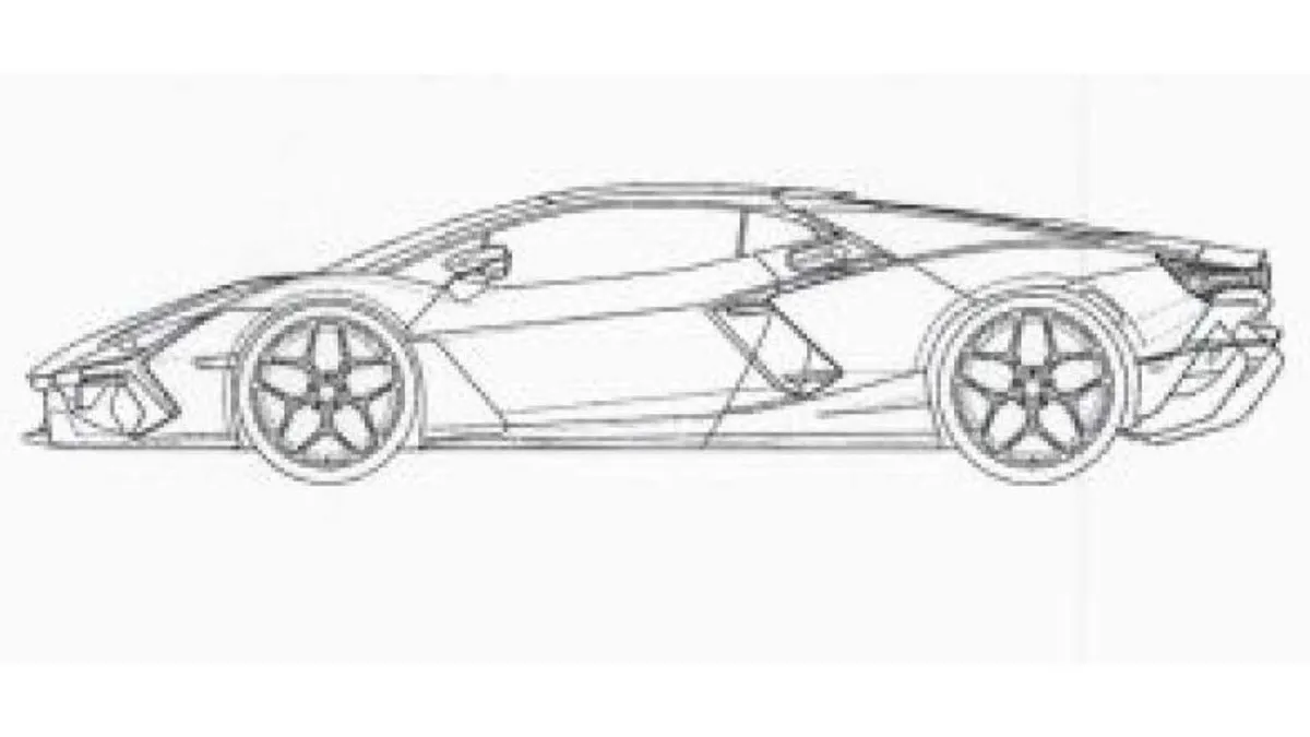 Lamborghini Aventador Successor Patent Image Side