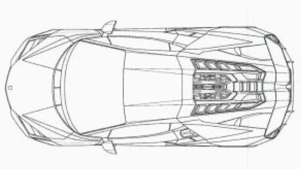 Lamborghini Aventador Successor Patent Image Top