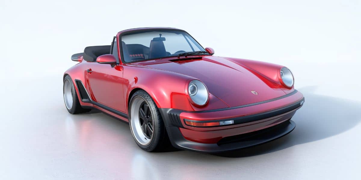Singer Turbo Study Cabriolet Front Roof open
