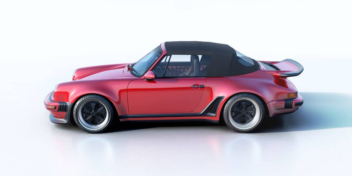 Singer Turbo Study Cabriolet Side Roof close