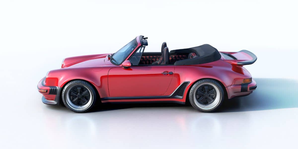 Singer Turbo Study Cabriolet Side Roof open