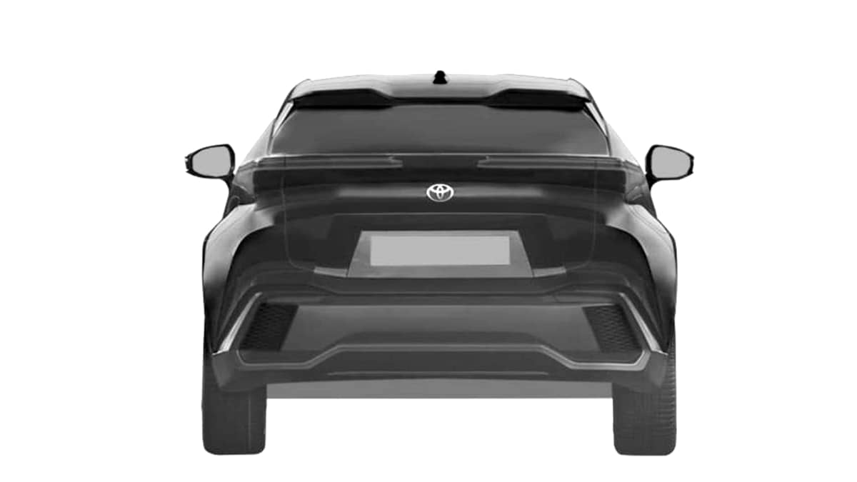 Toyota Small SUV Patent Image Rear