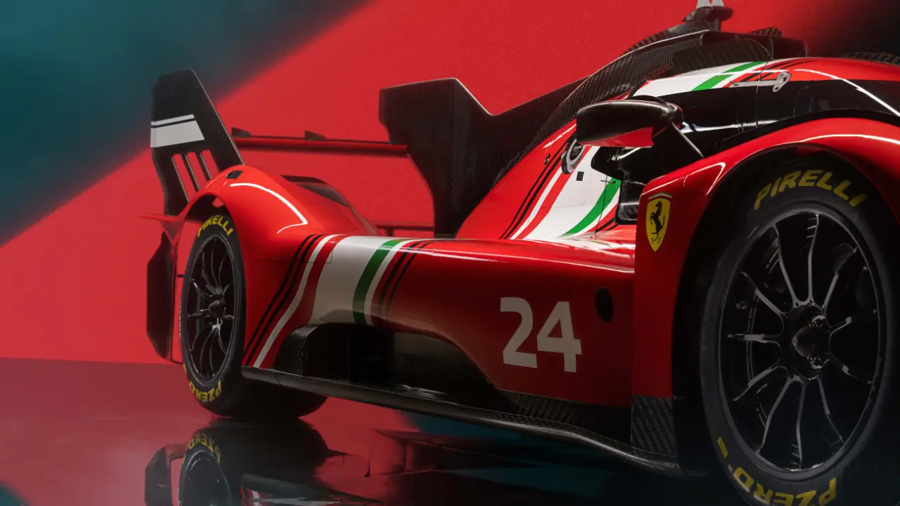 Ferrari 499P Modificata Side close up