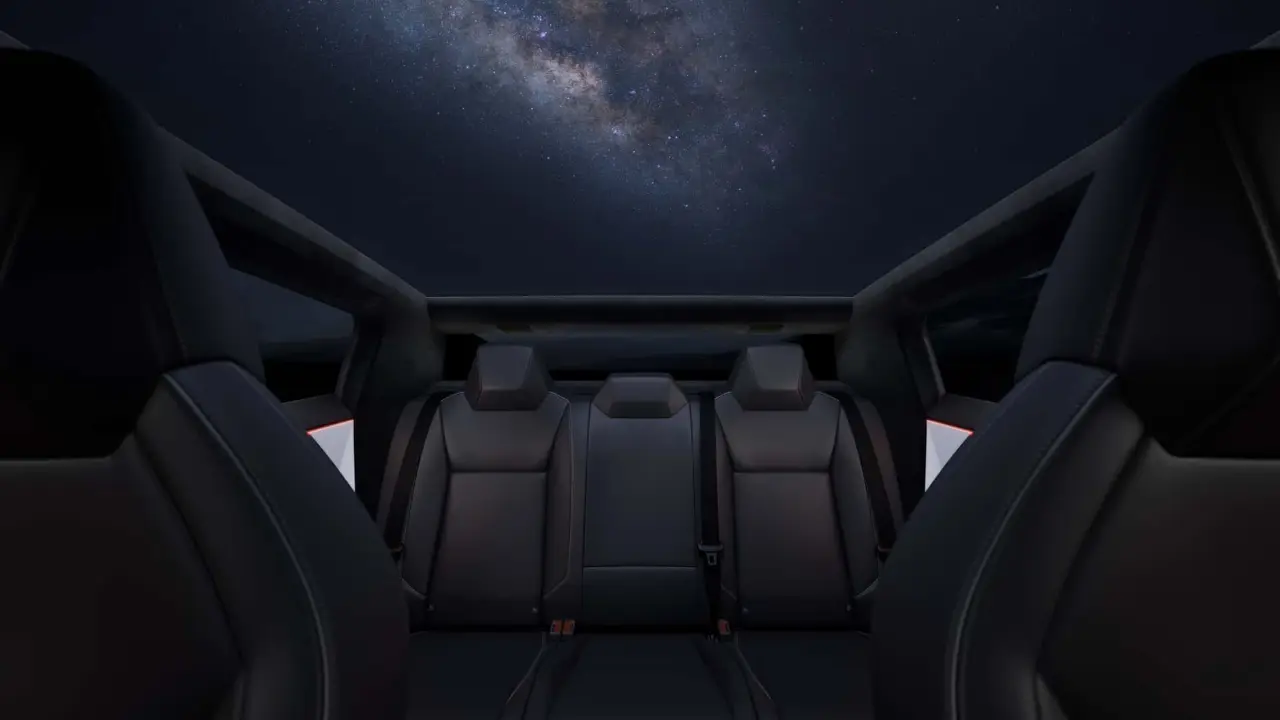 Tesla Cybertruck Rear seats